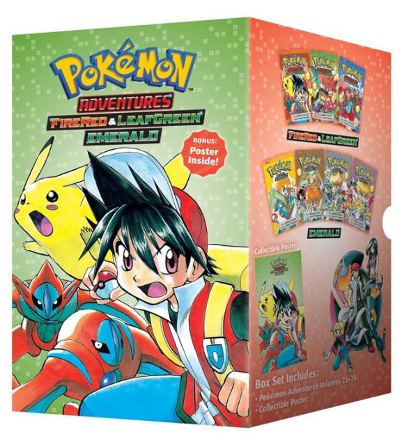 Pokémon Adventures FireRed & LeafGreen / Emerald Box Set: Includes Vols. 23-29|Paperback