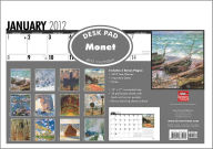 Claude Monet 2012 Desk Blotter Calendar