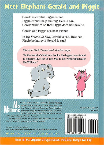 My Friend Is Sad (Elephant and Piggie Series)