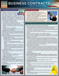 Title: Business Contracts: Tips&Terminology, Author: BarCharts Publishing