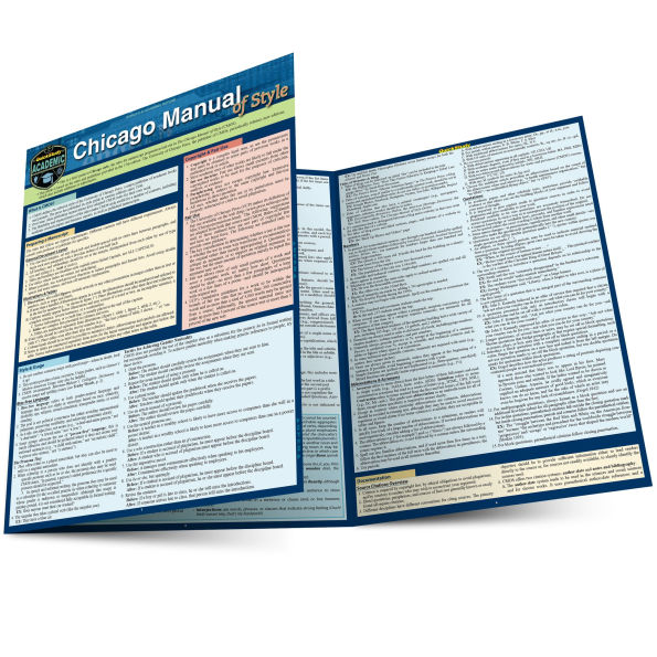 Chicago Manual Of Style Guidelines: Quickstudy Laminated Guide