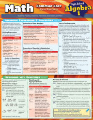 Title: Math Common Core Algebra 1-9Th Grade: QuickStudy Laminated Reference Guide, Author: Ken Yablonsky
