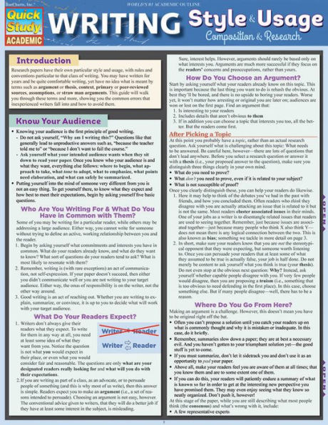 Writing Style & Usage Guide-Compostition