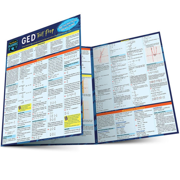 GED Test Prep - Mathematical Reasoning: a QuickStudy Laminated Reference Guide