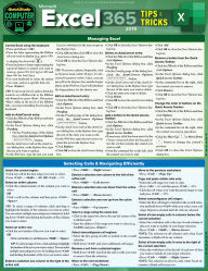 Title: Microsoft Excel 365 Tips & Tricks - 2019: a QuickStudy Laminated Software Reference Guide, Author: Curtis Frye