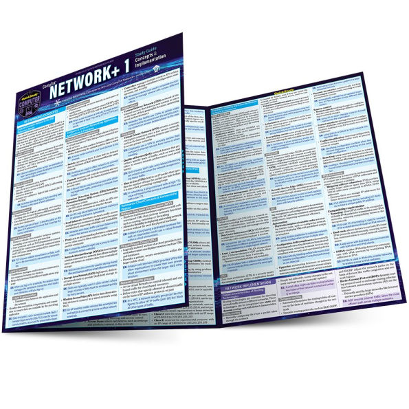 CompTIA® Network+ 1 Concepts & Implementation Study Guide: a QuickStudy Laminated Reference