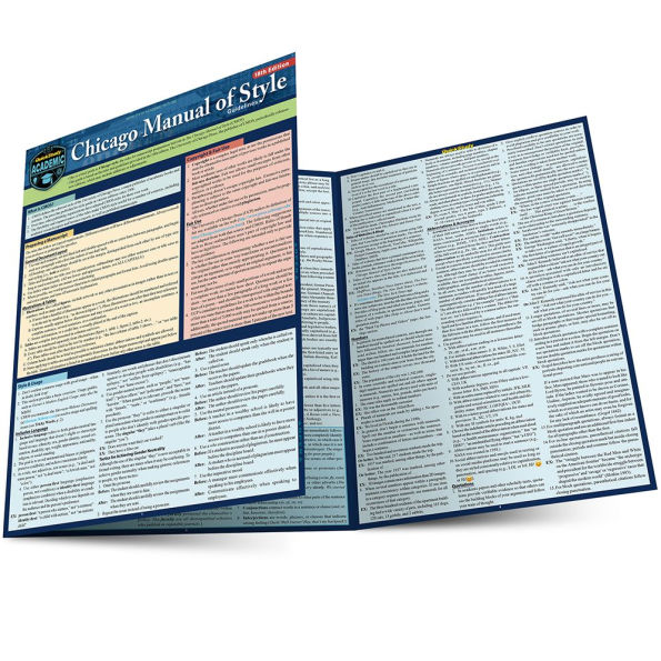 Chicago Manual of Style Guidelines - 18th edition: a QuickStudy Laminated Reference Guide