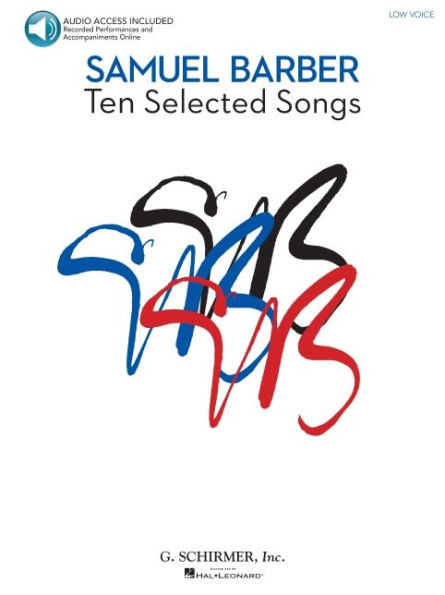 10 Selected Songs: Low Voice Book/Online Audio Pack