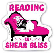 Title: Reading is Shear Bliss Barn Sheep Sticker, Author: Gibbs Smith Gift