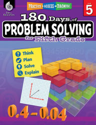 Title: 180 DaysT: Problem Solving for Fifth Grade: Practice, Assess, Diagnose, Author: Stacy Monsman