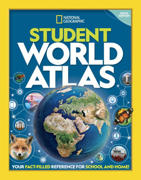 National　Barnes　Student　Atlas,　by　Paperback　Geographic,　National　6th　Edition　World　Geographic　Noble®