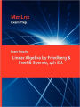 Exam Prep For Linear Algebra By Friedberg & Insel & Spence, 4th Ed.