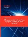 Exam Prep For Management Of A Sales Force By Spiro, Stanton, & Rich, 12th Ed.
