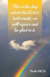 Title: General Worship Bulletin: Glad (Package of 100): Psalm 118:24 (KJV), Author: Broadman Church Supplies Staff