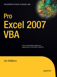 Title: Pro Excel 2007 VBA, Author: Jim DeMarco