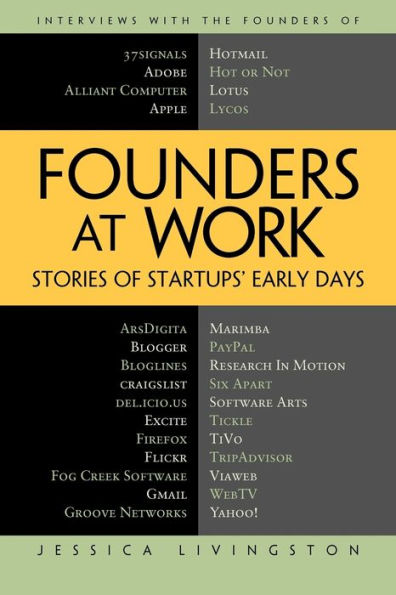 Founders at Work: Stories of Startups' Early Days / Edition 1