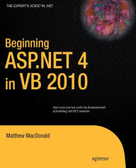 Title: Beginning ASP.NET 4 in VB 2010, Author: Matthew MacDonald