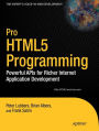 Pro HTML5 Programming: Powerful APIs for Richer Internet Application Development