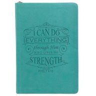 Turquoise: I Can Do Everything - Philippians 4:13 Journal