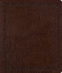 ESV Journaling Bible Bonded Leather, Mocha Threshold Design