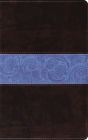 ESV Thinline Bible (TruTone, Chocolate/Blue, Paisley Band Design)