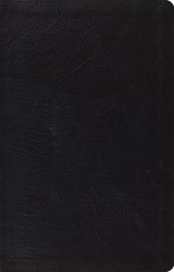 Title: ESV Large Print Thinline Reference Bible (Genuine Leather, Black), Author: Crossway