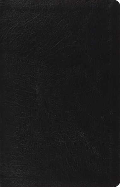 ESV Large Print Thinline Reference Bible (Genuine Leather, Black)