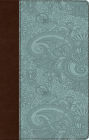 ESV UltraThin Bible (TruTone, Chocolate/Blue, Garden Design)