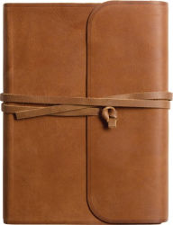Title: ESV Single Column Journaling Bible, Large Print (Natural Leather, Brown, Flap with Strap), Author: Crossway