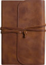 ESV Thinline Bible (Natural Leather, Brown, Flap with Strap)