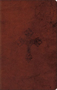 ESV UltraThin Bible (TruTone, Walnut, Weathered Cross Design)