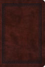 ESV Value Large Print Compact Bible (TruTone, Mahogany, Border Design)