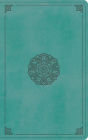 ESV Large Print Personal Size Bible (TruTone, Turquoise, Emblem Design)
