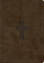ESV Large Print Wide Margin Bible (TruTone, Olive, Celtic Cross Design)