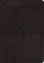 ESV Single Column Journaling Bible, Large Print (TruTone, Charcoal, Celtic Cross Design)