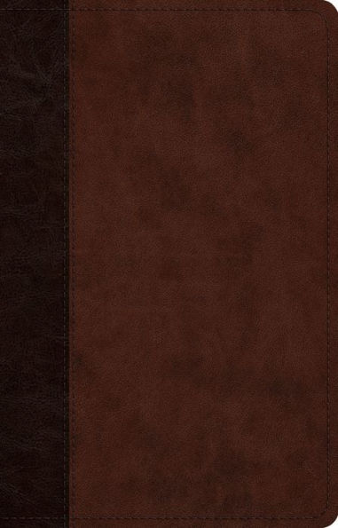 ESV Large Print Thinline Reference Bible (TruTone, Brown/Walnut, Timeless Design)