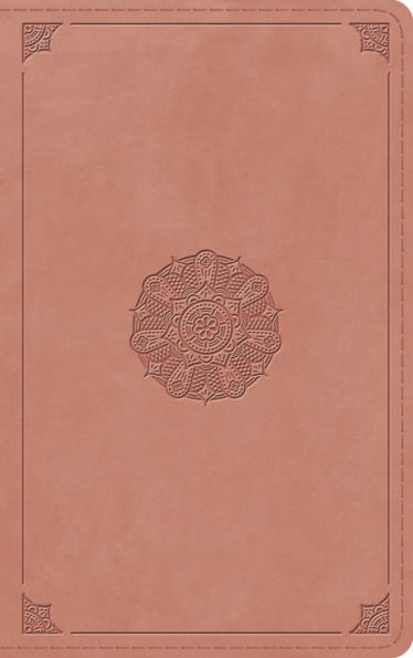 ESV Thinline Bible (TruTone, Blush Rose, Emblem Design)