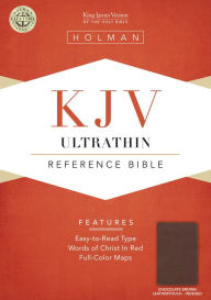 KJV Ultrathin Reference Bible, Chocolate LeatherTouch Indexed
