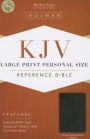 KJV Large Print Personal Size Reference Bible, Charcoal LeatherTouch Indexed
