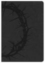 NKJV Large Print Compact Reference Bible, Charcoal LeatherTouch