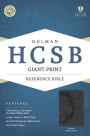 HCSB Giant Print Reference Bible, Charcoal LeatherTouch