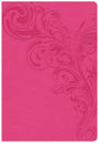 CSB Super Giant Print Reference Bible, Pink LeatherTouch