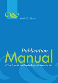 Title: Publication Manual of the American Psychological Association, Author: American Psychological Association