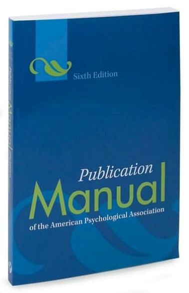 Publication Manual of the American Psychological Association