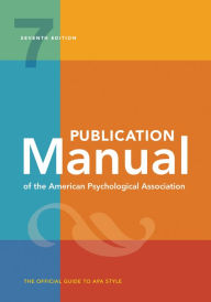 Download of free ebooks Publication Manual of the American Psychological Association