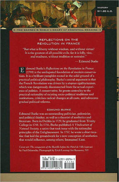 Reflections on the Revolution in France (Barnes & Noble Library of Essential Reading)