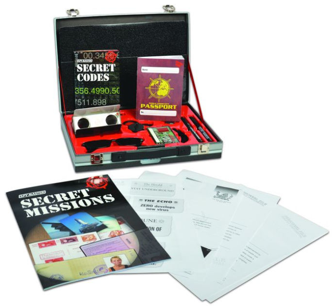 Spy Master Briefcase Black Spy kit - Secret agent mission handbook wit –  Lowplex