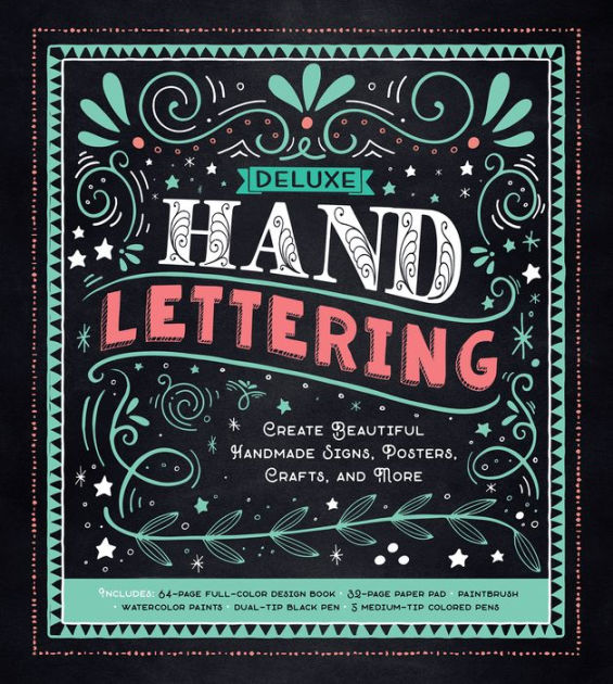 Hand Lettering Kit - Award-Winning DIY Kit includes Book +