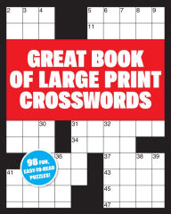 Title: Great Book of Large Print Crosswords, Author: Matt Gaffney