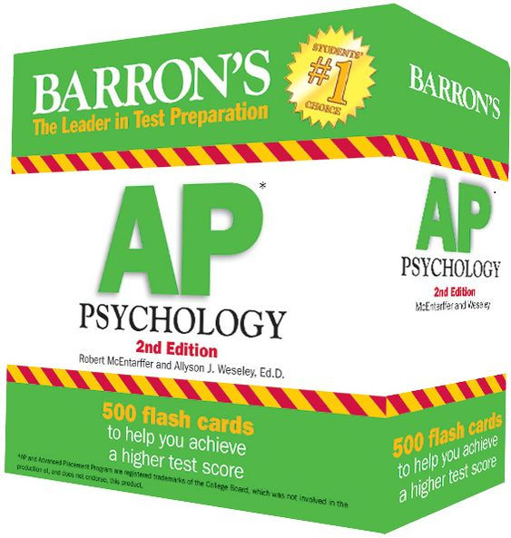 Barron's AP Psychology Flash Cards By Robert McEntarffer Ph.D., Allyson ...